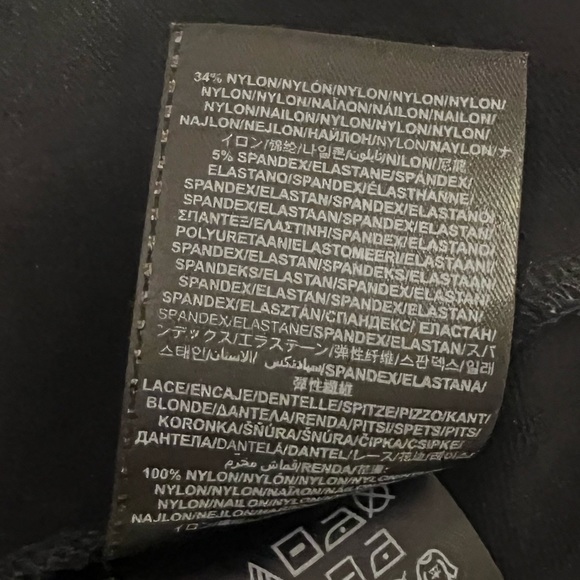 Guess Peplum Top With Lace and Zipper Back - Picture 7 of 8